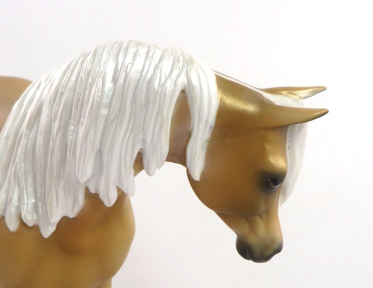 ASPEN- OOAK --PALOMINO ARABIAN PEBBLE BY AUDREY DIXON WHS 19