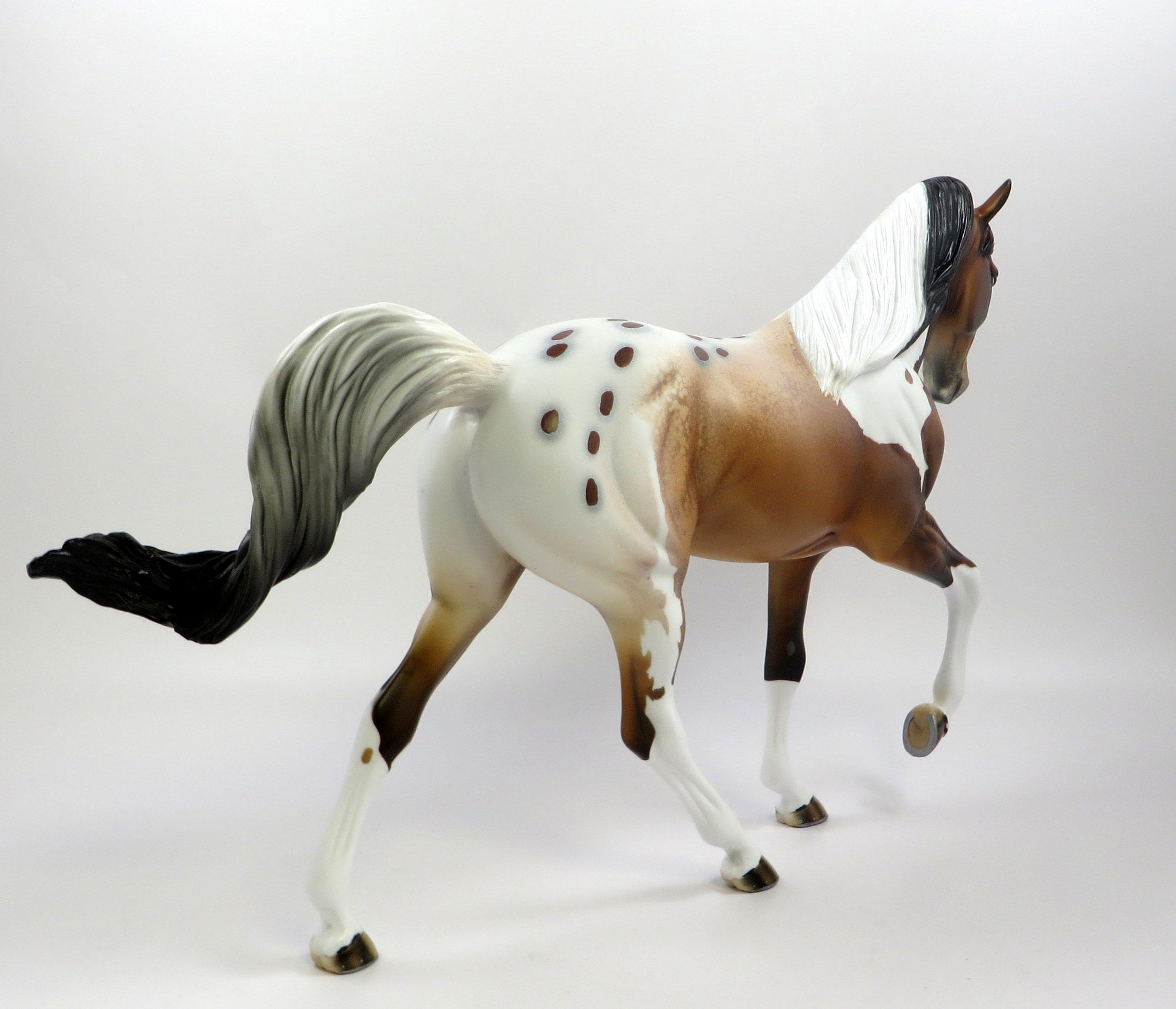 ATITILA-OOAK CHESTNUT PINTALOOSA TENNESSEE WALKER MODEL HORSE EQ 19