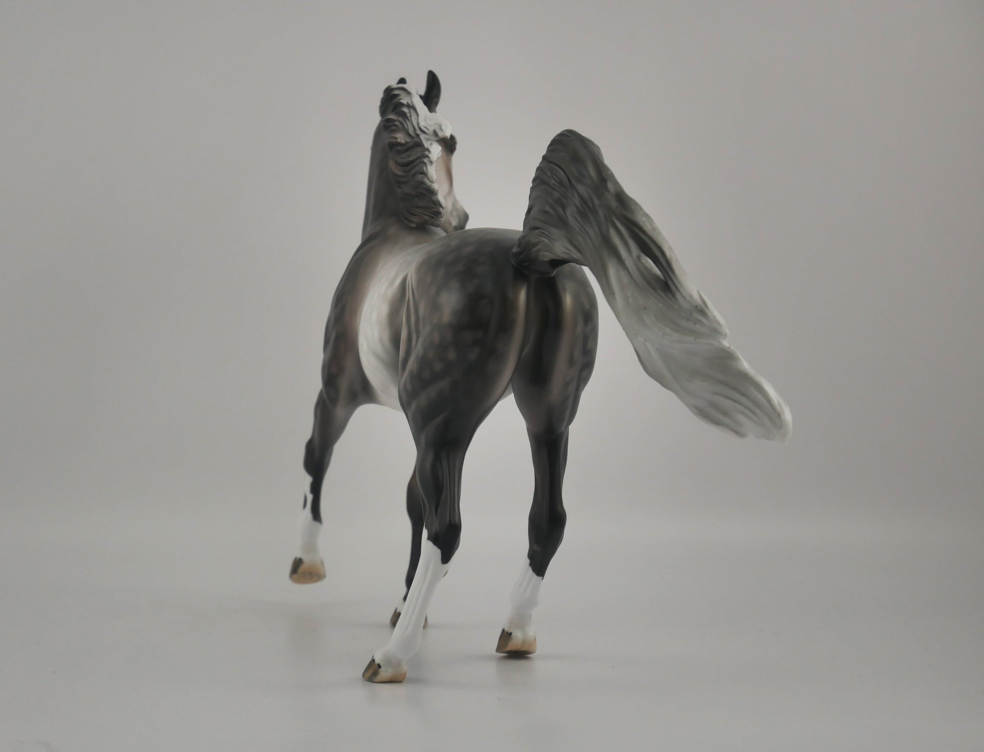 ATTITUDE IN GREY-OOAK DAPPLE GREY ARABIAN MARE BY DAWN QUICK