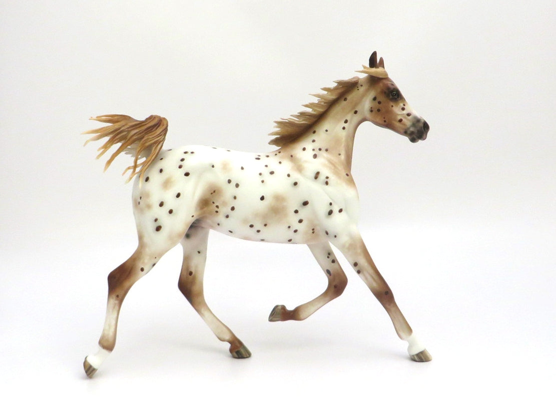 AuCourant- OOAK CHESTNUT APPALOOSA YEARLING BY SHERYL LEISURE 3/4/20