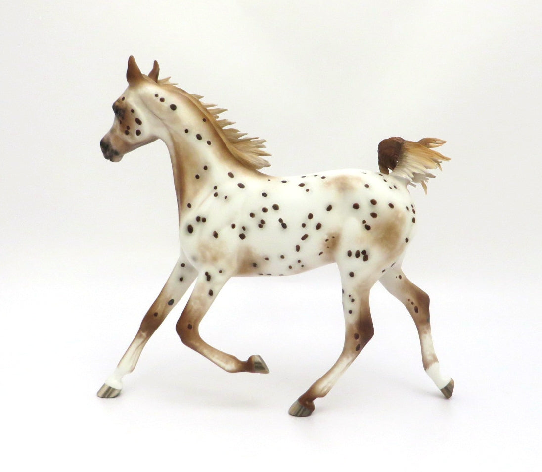 AuCourant- OOAK CHESTNUT APPALOOSA YEARLING BY SHERYL LEISURE 3/4/20