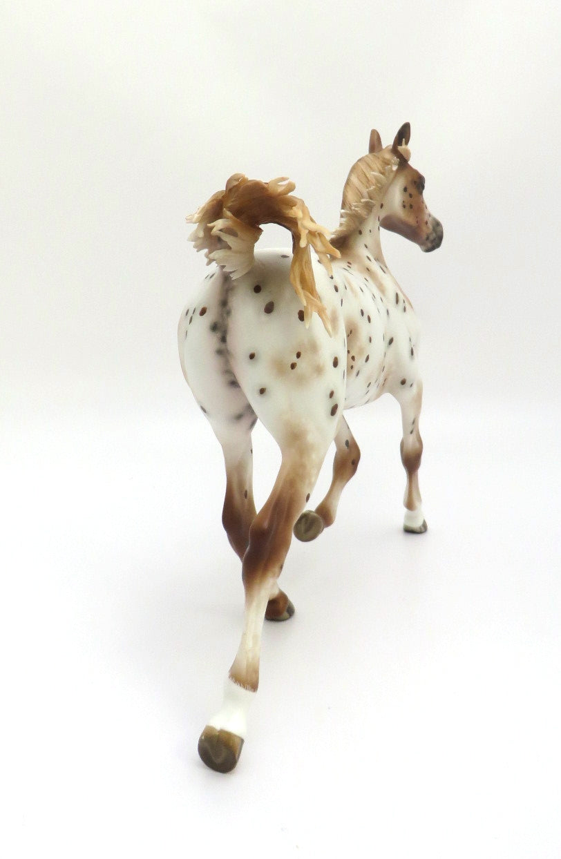 AuCourant- OOAK CHESTNUT APPALOOSA YEARLING BY SHERYL LEISURE 3/4/20