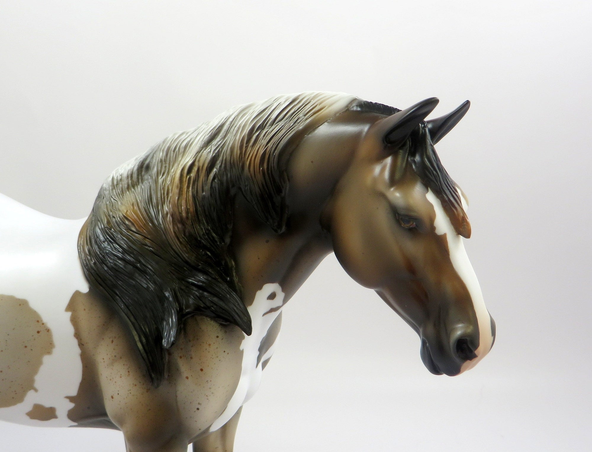 AUGUSTA-OOAK BAY ROAN HEAVY DRAFTER MODEL HORSE EQ 19