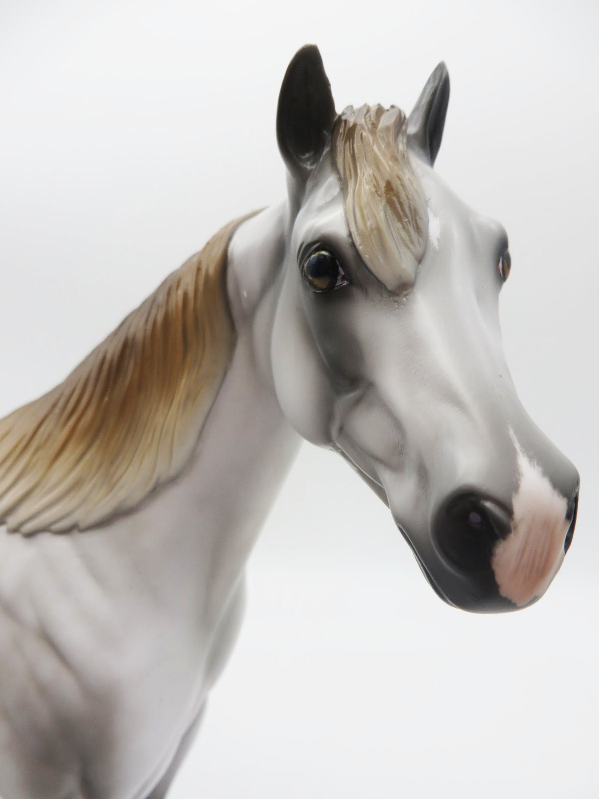 Autumn Harvest Glow - OOAK - Fleabitten Dapple Grey Ideal Stock Horse Painted By Jess Hamill  - MM22