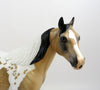 AVALON-OOAK BUCKSKIN TOBIANO ISH MODEL HORSE EQ 19