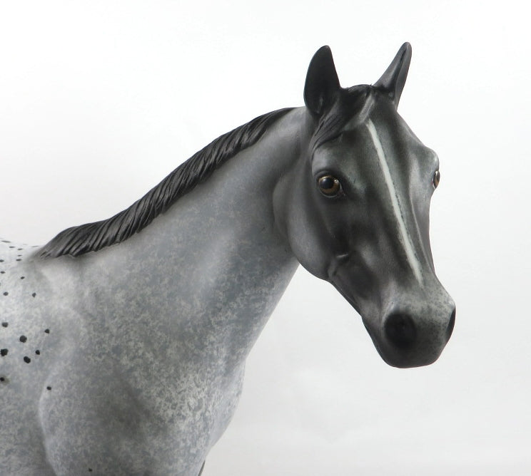 BABY BLUE- OOAK APPALOOSA ISH MODEL HORSE BY AL KATT PJ20