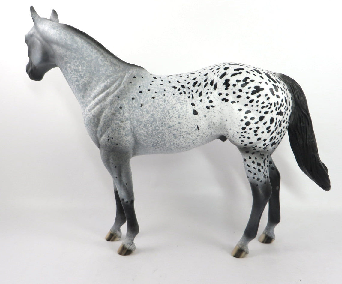 BABY BLUE- OOAK APPALOOSA ISH MODEL HORSE BY AL KATT PJ20