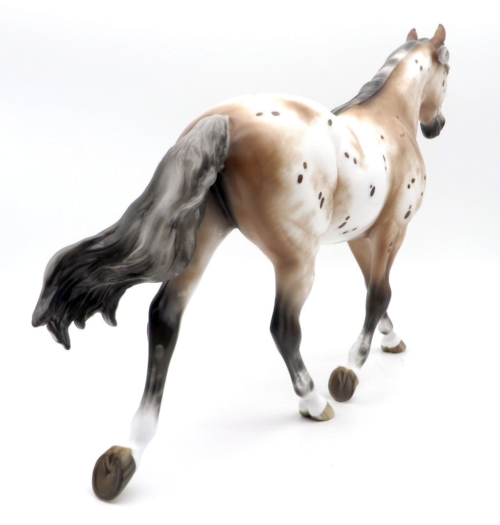 Baby I&#39;m For Real-OOAK Bay Appaloosa Palouse Painted By Sheryl Leisure MM 21
