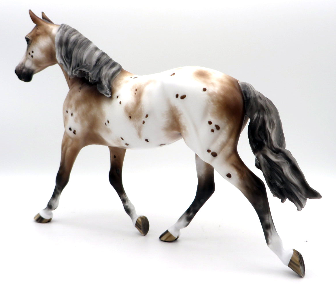 Baby I&#39;m For Real-OOAK Bay Appaloosa Palouse Painted By Sheryl Leisure MM 21