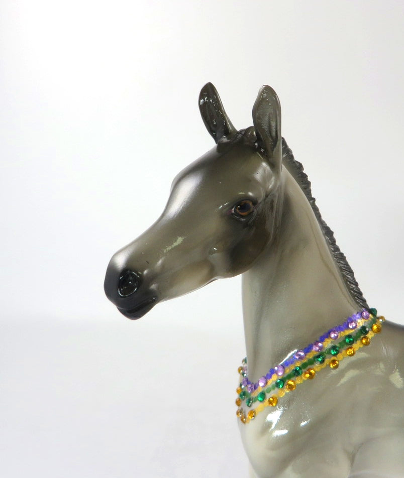 BACCHUS-OOAK MARDI GRAS DECO FOAL MODEL HORSE 2/25/20