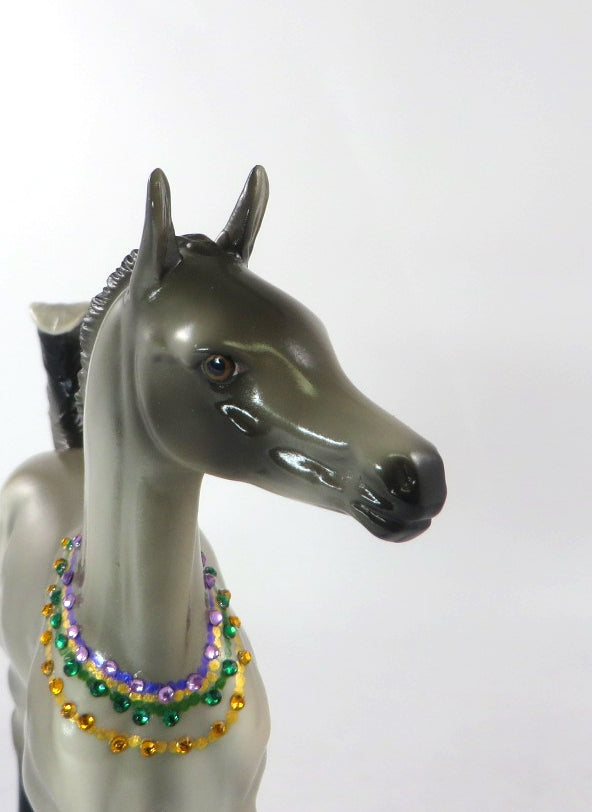 BACCHUS-OOAK MARDI GRAS DECO FOAL MODEL HORSE 2/25/20