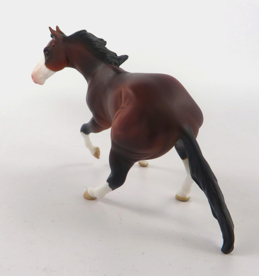 BADGER-OOAK DAPPLE BAY CHIP MODEL HORSE 12/1819