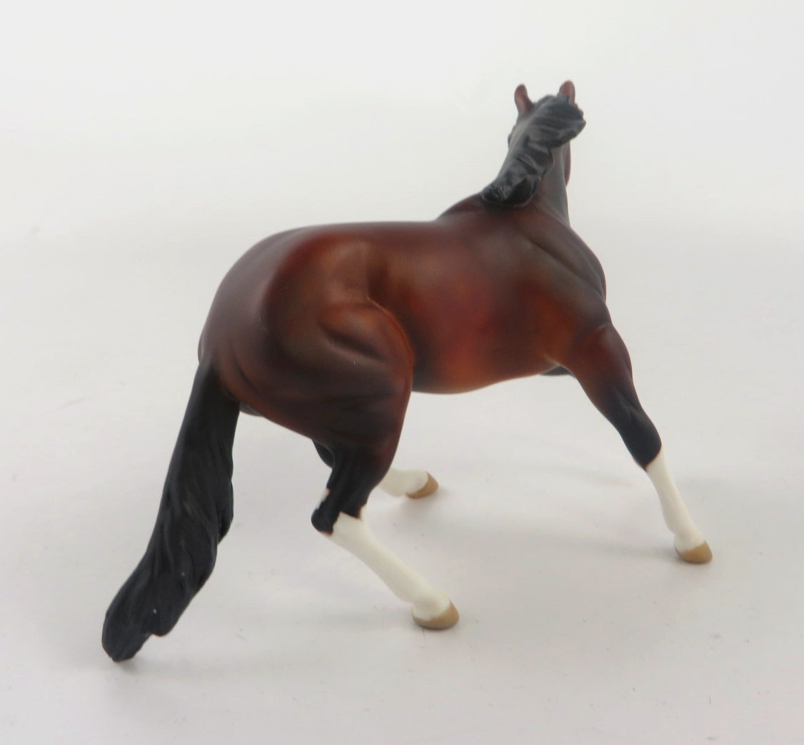BADGER-OOAK DAPPLE BAY CHIP MODEL HORSE 12/1819