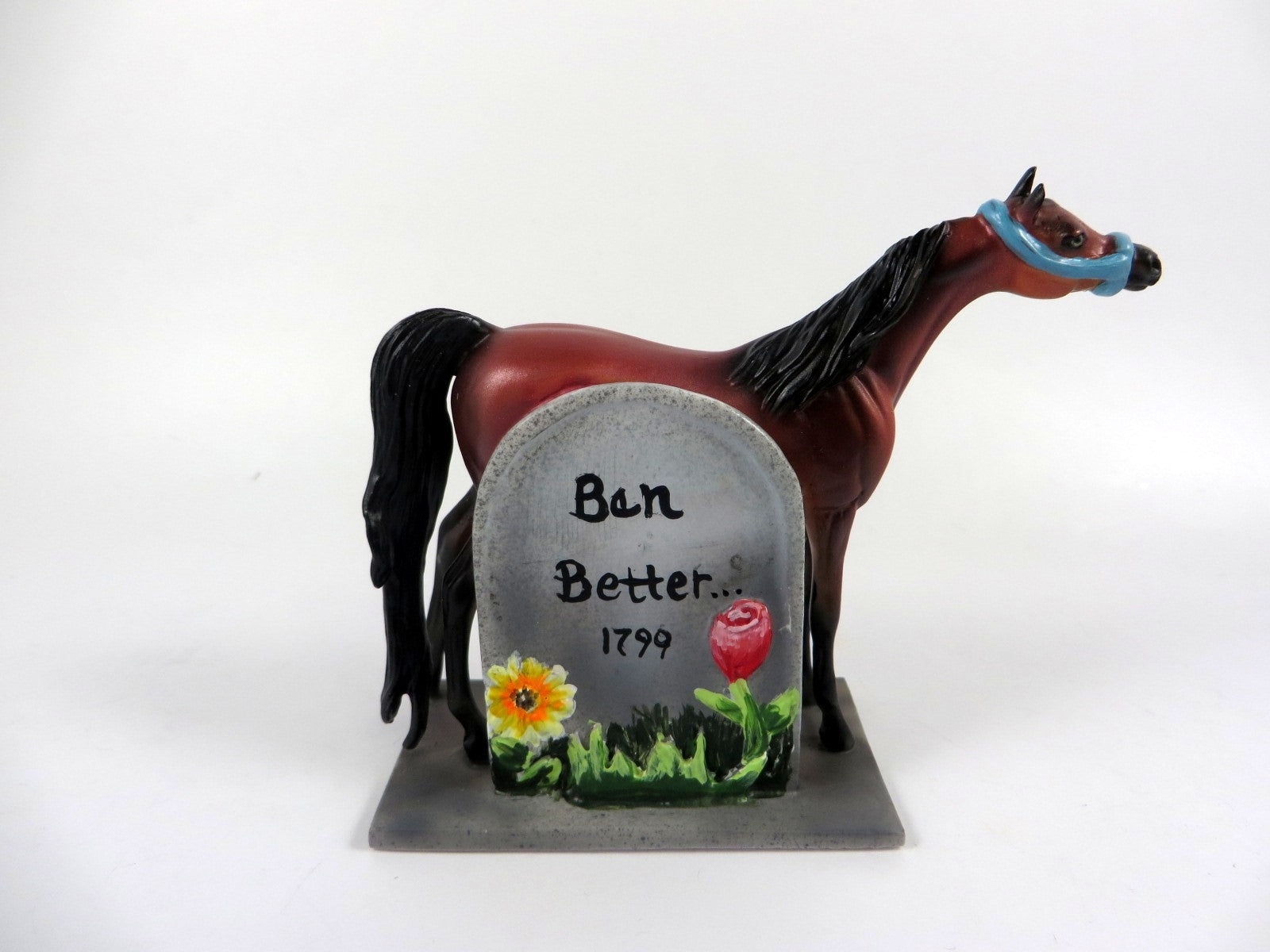 BEN BETTER-OOAK BAY ARABIAN TOMBSTONE CHIP DECORATOR BY DAWN QUICK MM19