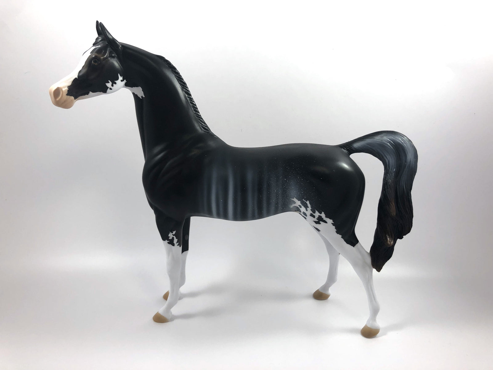 HOUNDSTOOTH-LE-15 RABICANO ARABIAN MODEL HORSE SHCF 2019