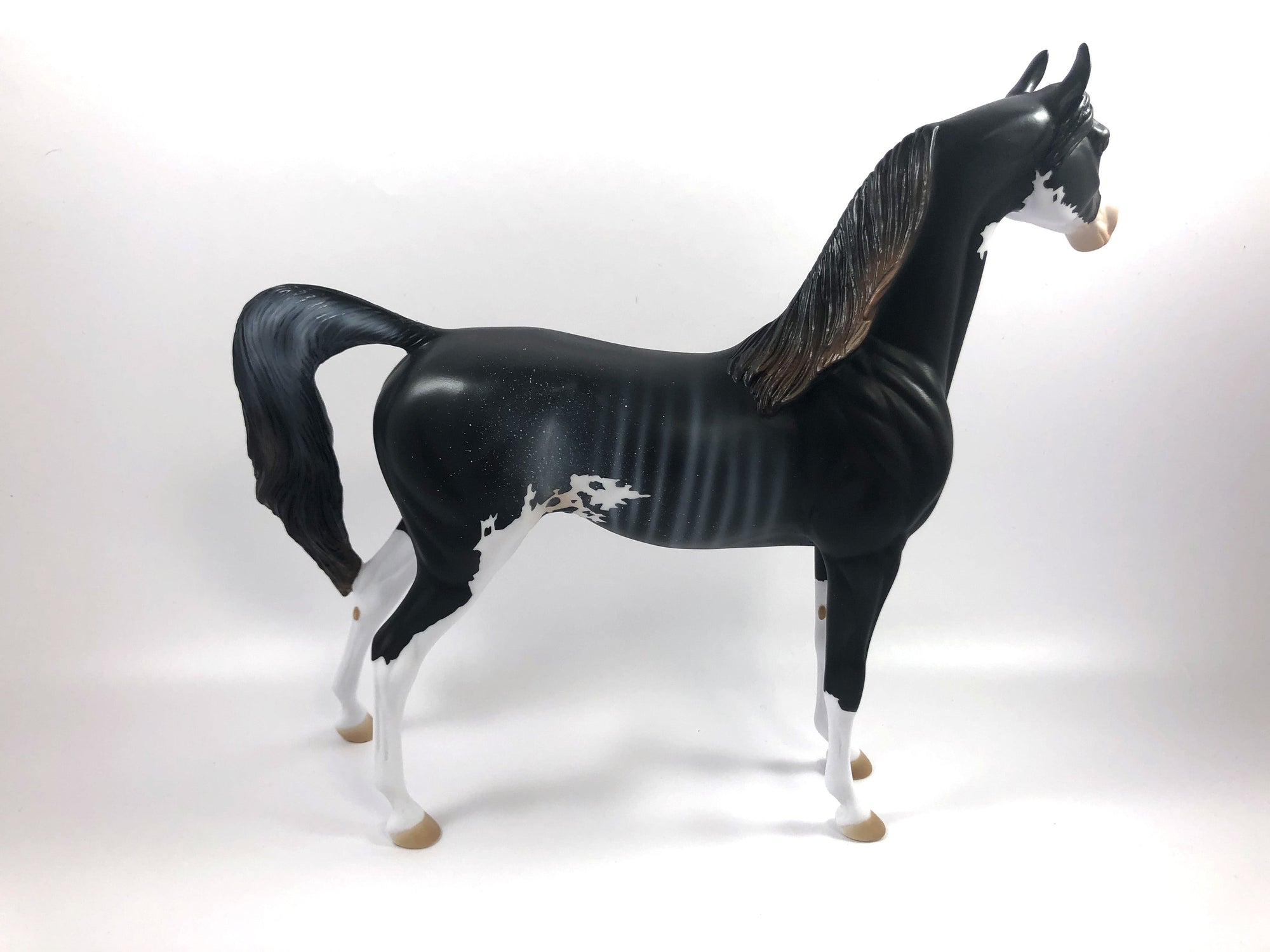 HOUNDSTOOTH-LE-15 RABICANO ARABIAN MODEL HORSE SHCF 2019