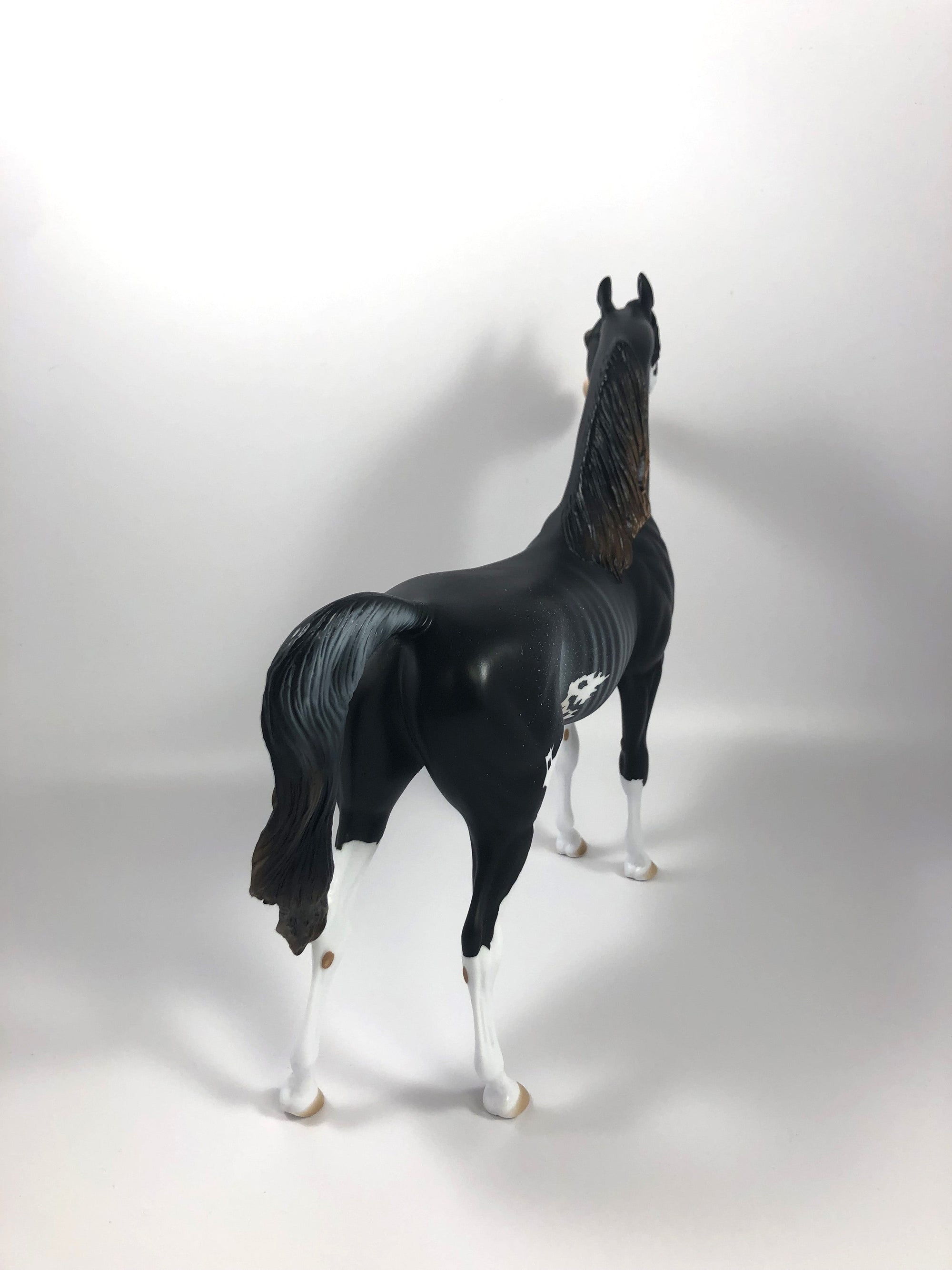 HOUNDSTOOTH-LE-15 RABICANO ARABIAN MODEL HORSE SHCF 2019