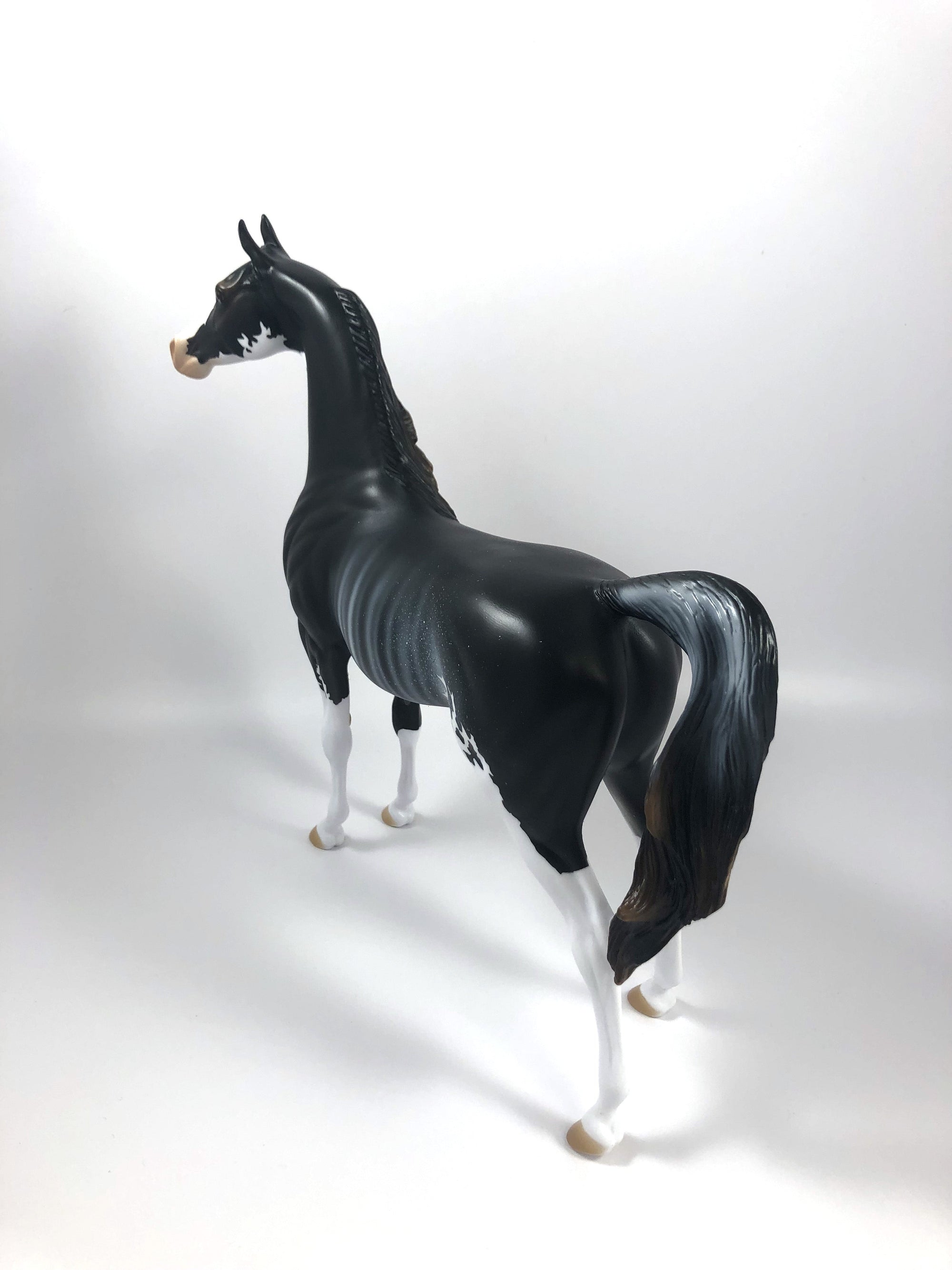 HOUNDSTOOTH-LE-15 RABICANO ARABIAN MODEL HORSE SHCF 2019