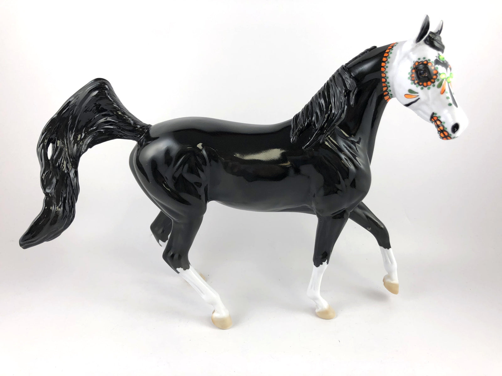 BAT GIRL - OOAK BLACK SUGAR SKULL  ARABIAN MARE BY DAWN QUICK MM 19