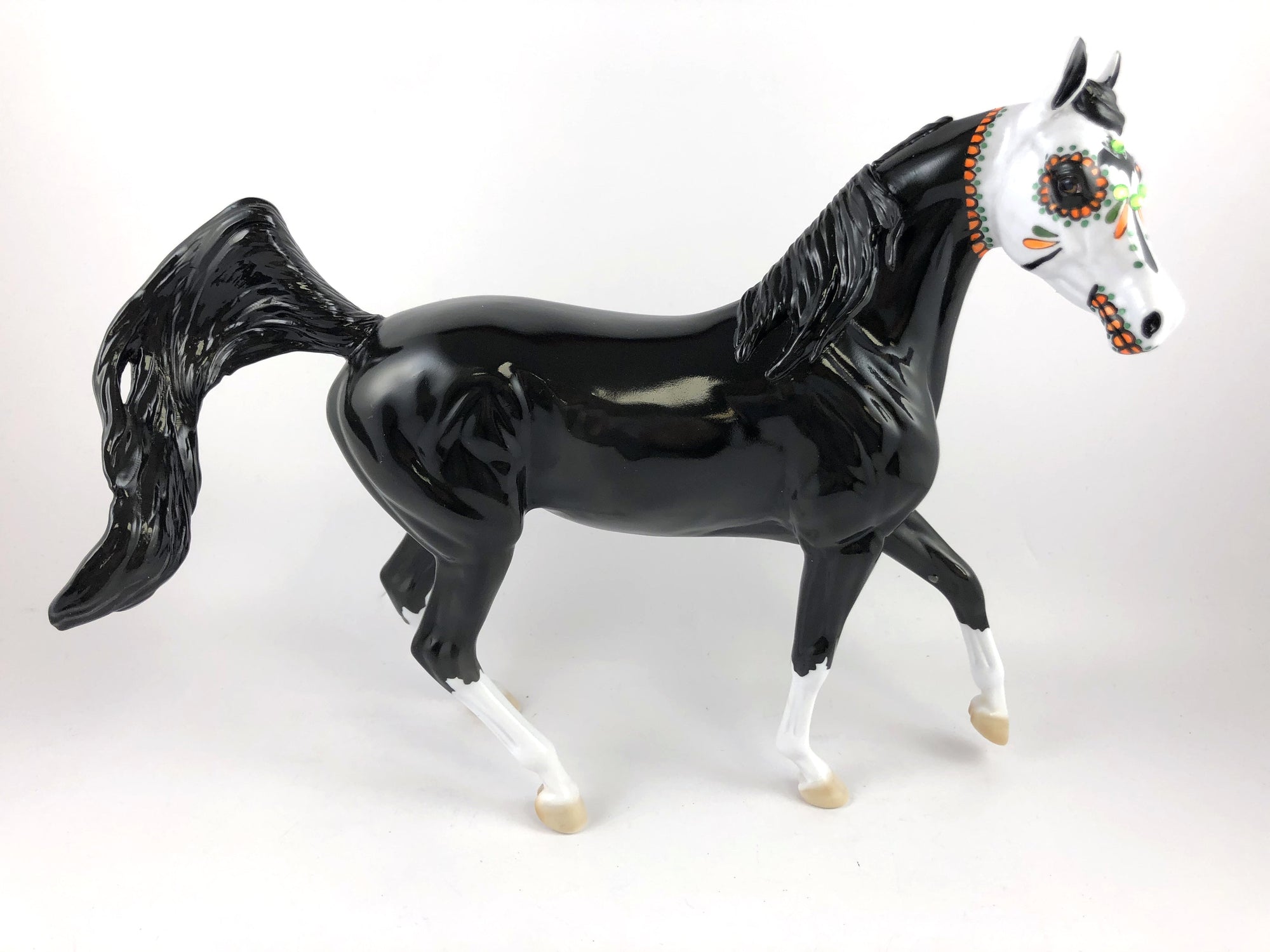 BAT GIRL - OOAK BLACK SUGAR SKULL  ARABIAN MARE BY DAWN QUICK MM 19