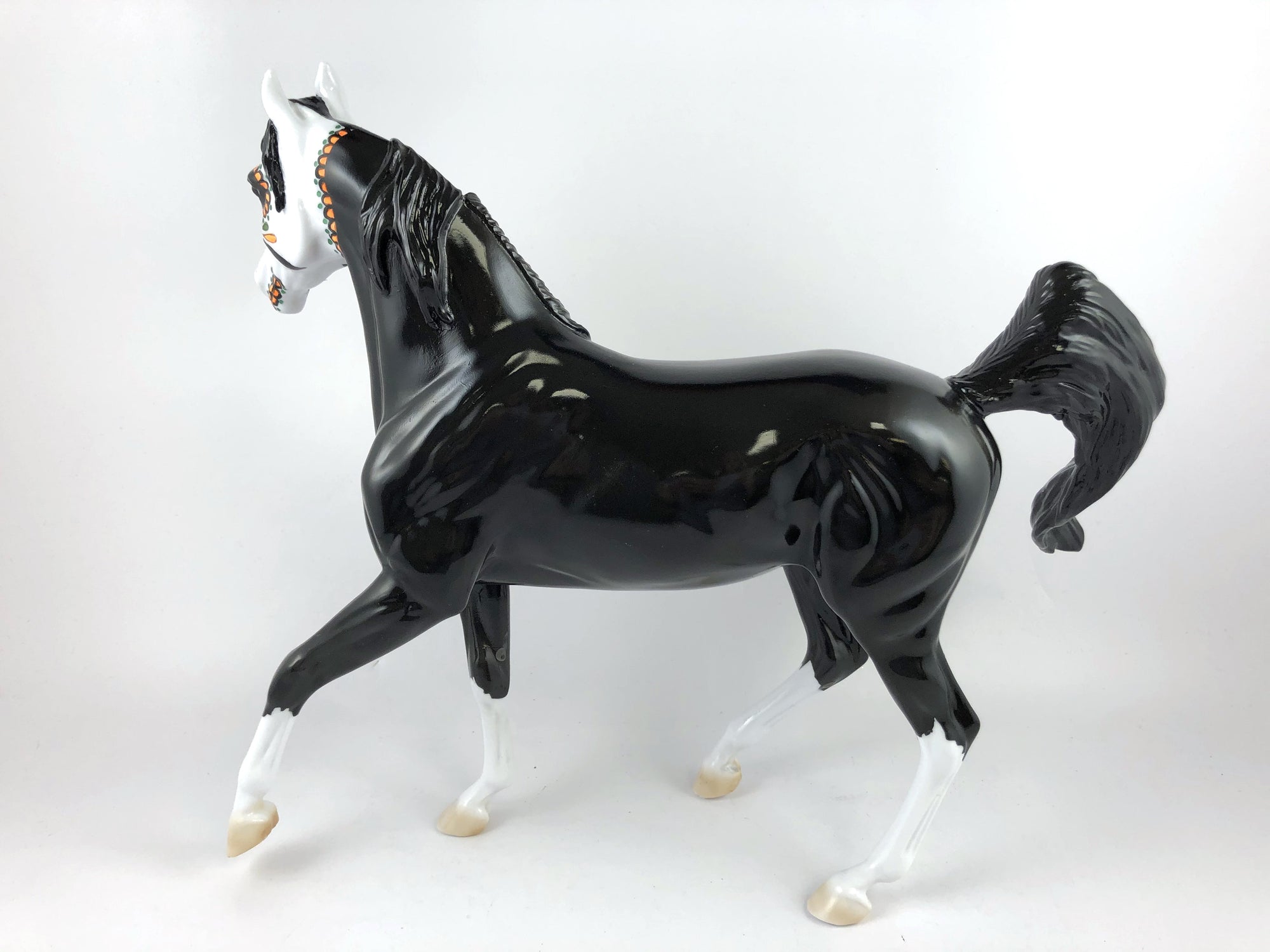 BAT GIRL - OOAK BLACK SUGAR SKULL  ARABIAN MARE BY DAWN QUICK MM 19