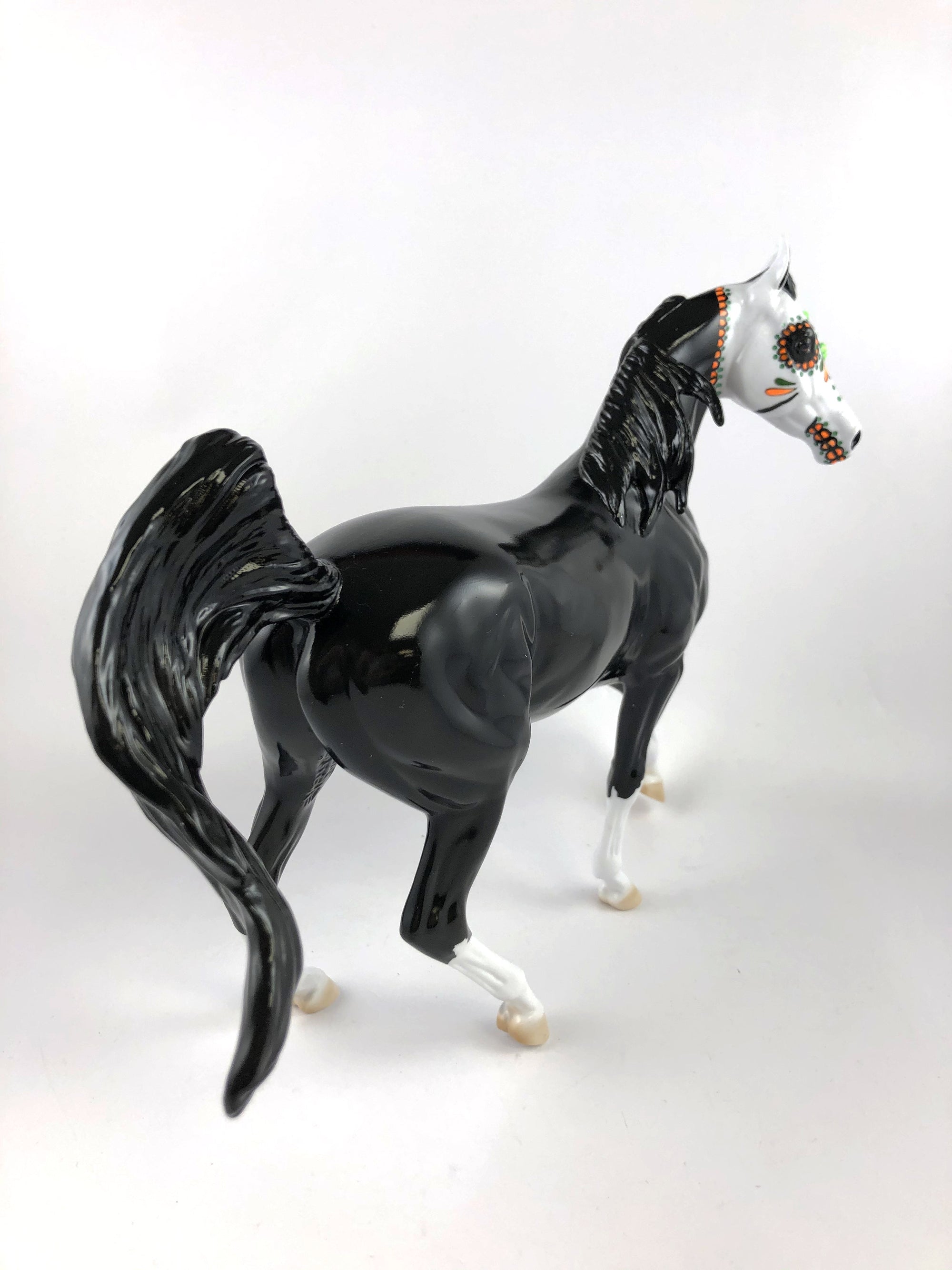 BAT GIRL - OOAK BLACK SUGAR SKULL  ARABIAN MARE BY DAWN QUICK MM 19