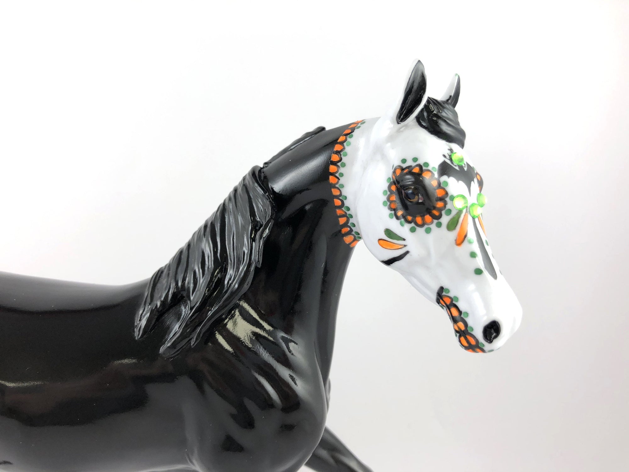 BAT GIRL - OOAK BLACK SUGAR SKULL  ARABIAN MARE BY DAWN QUICK MM 19