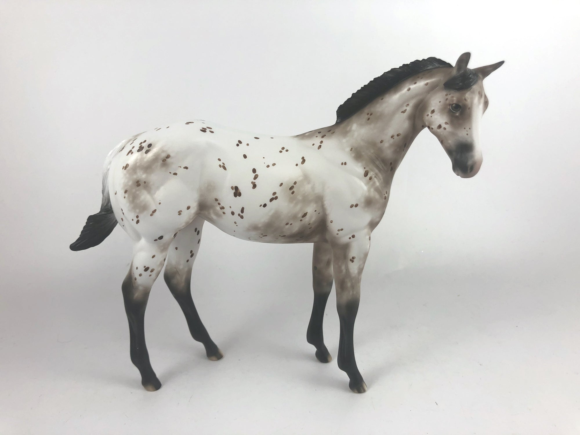 MAKIN ME BATTY - OOAK BROWN APPY WEANLING MODEL HORSE BY SHERYL LEISURE MM19
