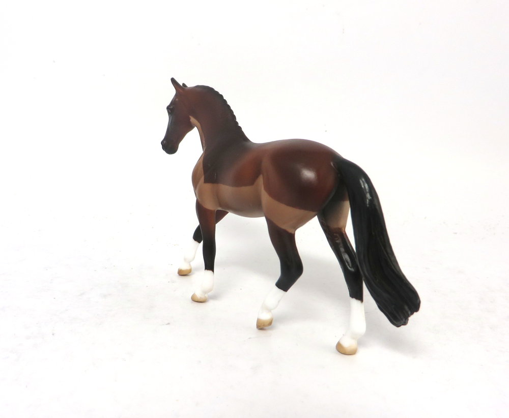 CY YOUNG -OOAK-BAY BLANKET CLIPPED WARMBLOOD CHIP BY AUDREY DIXON EA19