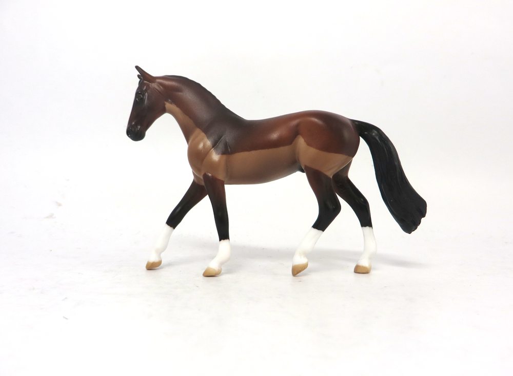 CY YOUNG -OOAK-BAY BLANKET CLIPPED WARMBLOOD CHIP BY AUDREY DIXON EA19