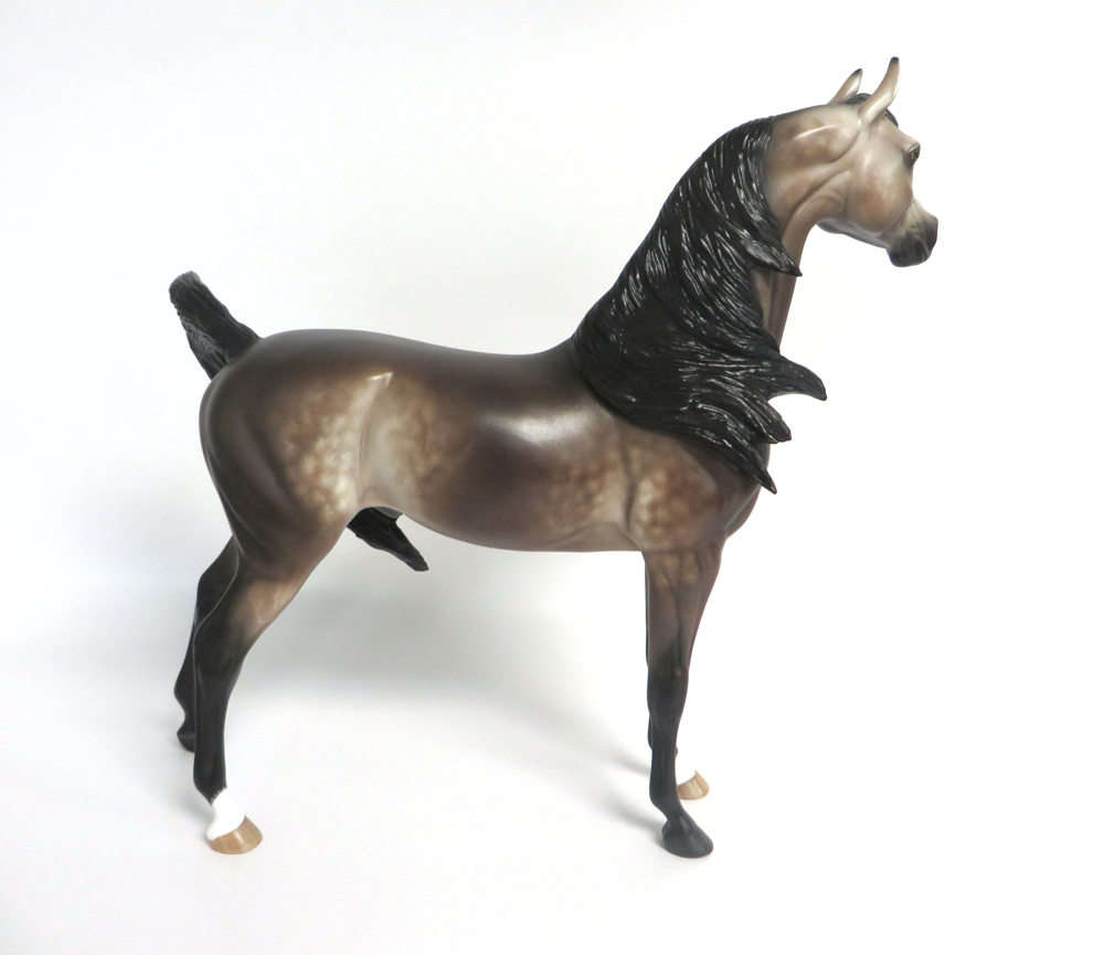 JOHNNY TREMAN- OOAK BAY GOING GREY ARABIAN BY SHERYL LEISURE 3-15-19