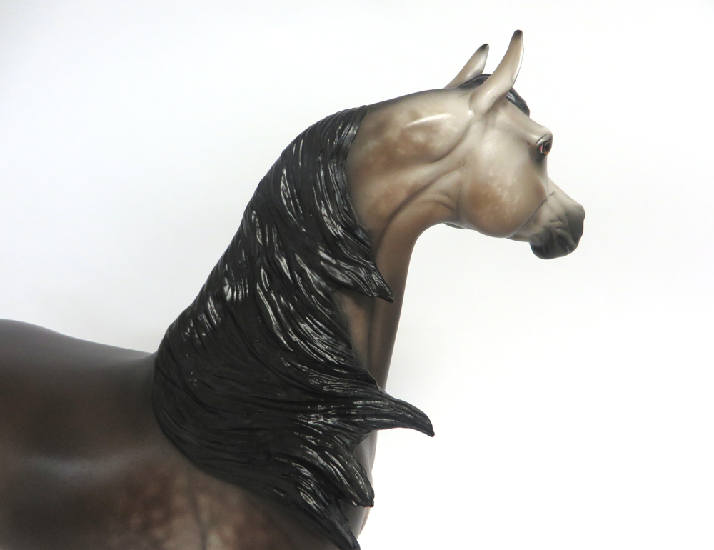 JOHNNY TREMAN- OOAK BAY GOING GREY ARABIAN BY SHERYL LEISURE 3-15-19