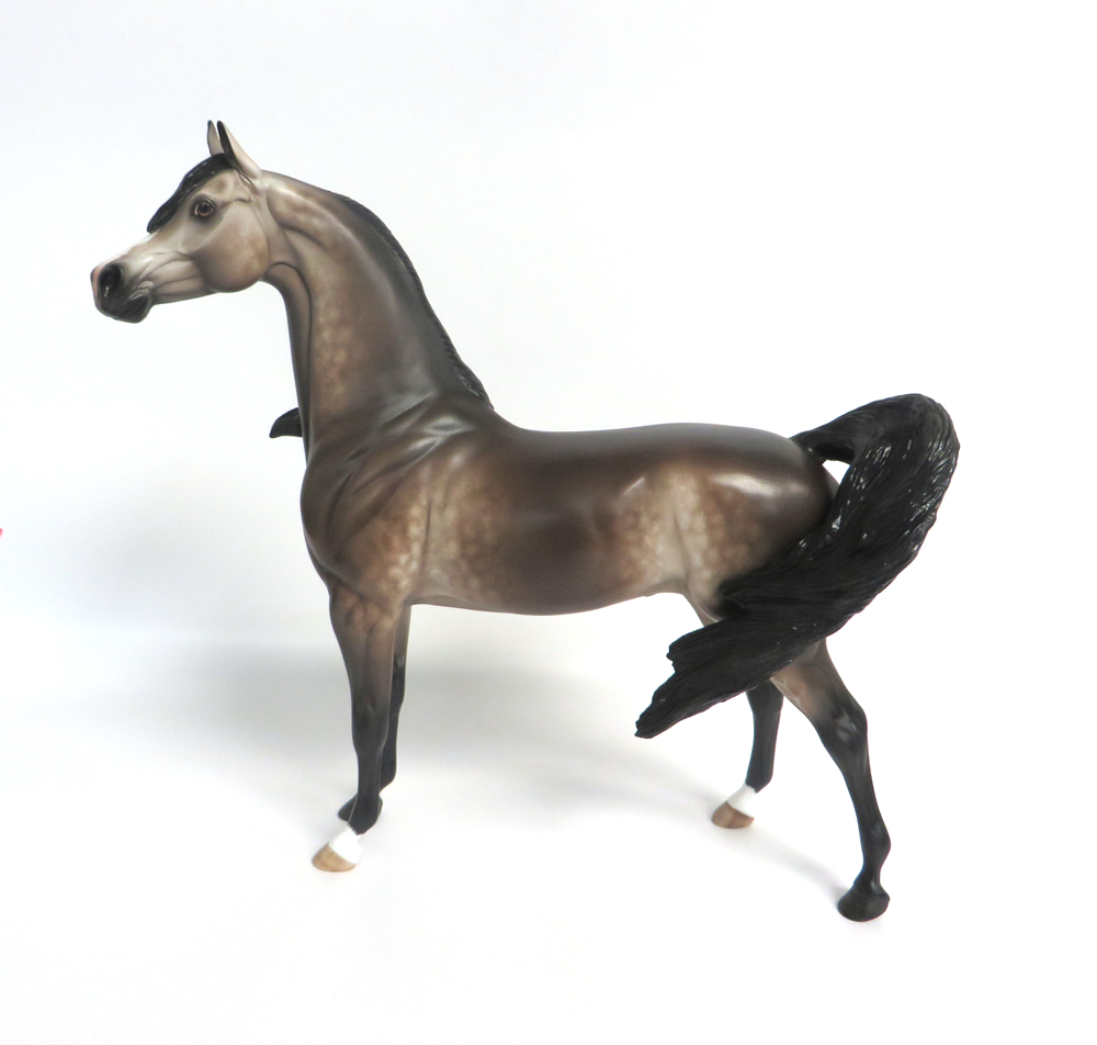 JOHNNY TREMAN- OOAK BAY GOING GREY ARABIAN BY SHERYL LEISURE 3-15-19