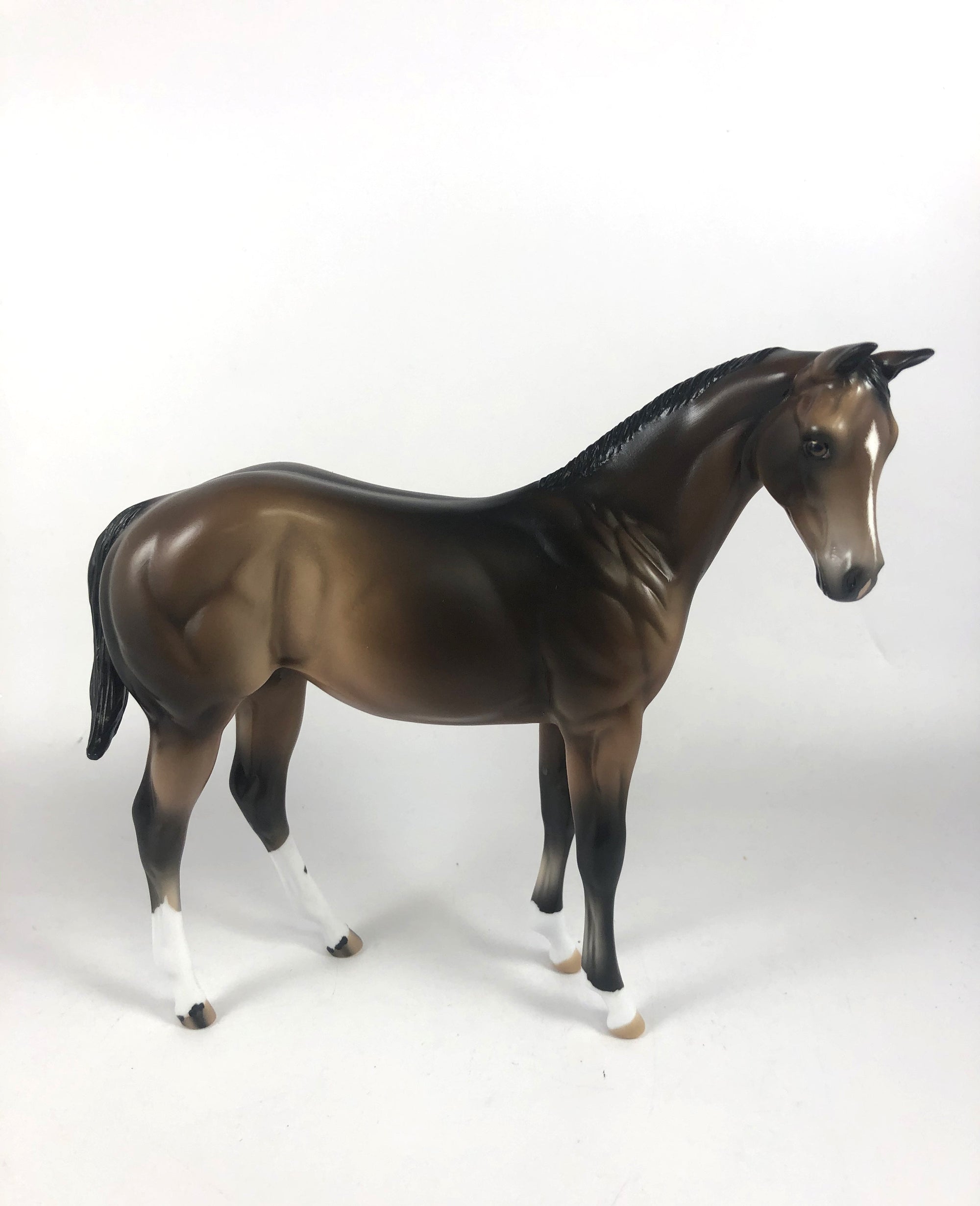 AUTUMNS SPLENDOR -OOAK BAY WEANLING MODEL HORSE BY AUDREY DIXON MM 19