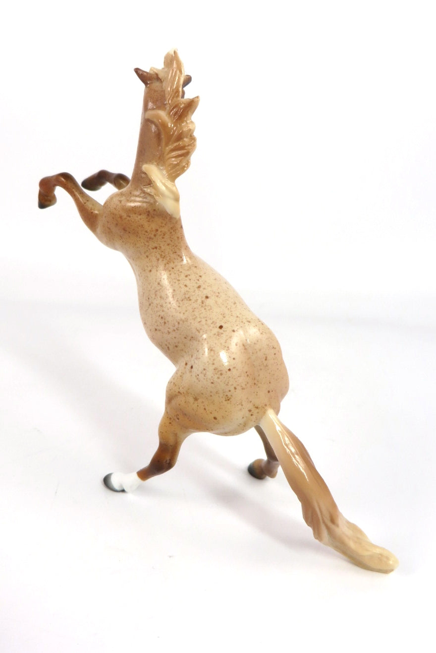 BE BRIGHT -- OOAK RED ROAN REARING CHIP BY DAWN QUICK WHS 19