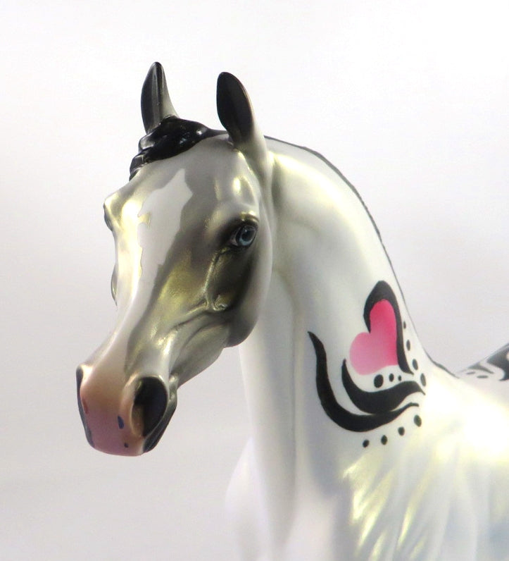 BE MINE-OOAK VALENTINE ARABIAN MODEL HORSE 2/12/20