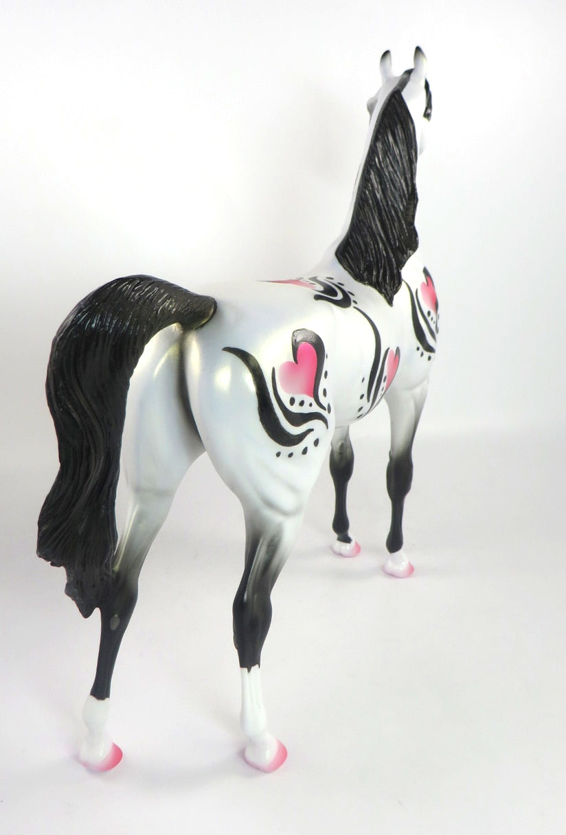 BE MINE-OOAK VALENTINE ARABIAN MODEL HORSE 2/12/20