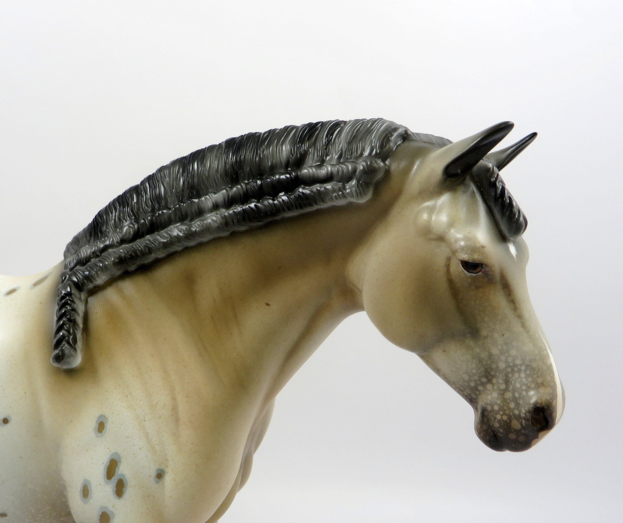 BEATRICE-OOAK PALOMINO CM MANE AND TAIL MODEL HORSE HEAVY DRAT EQ 2019