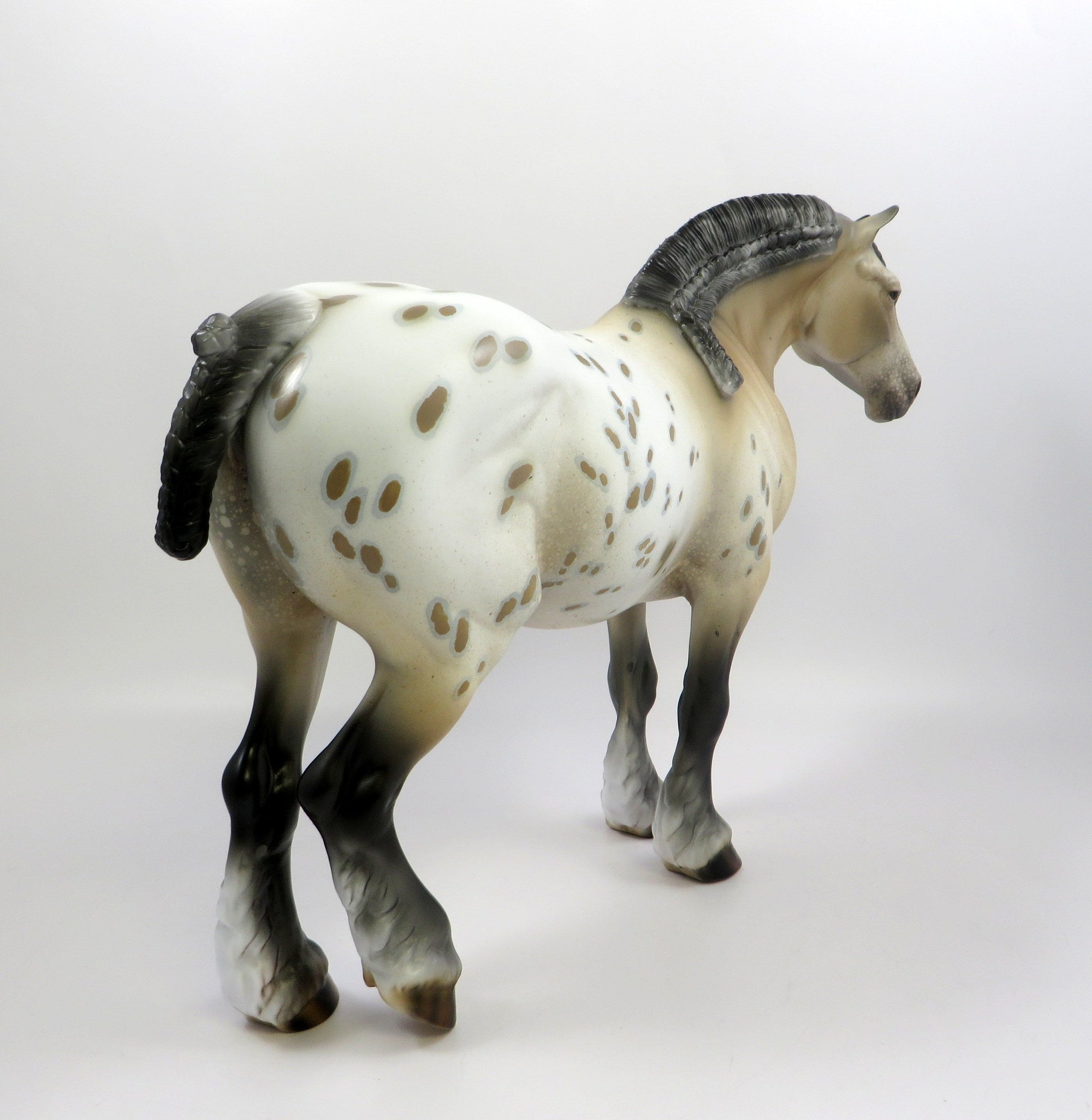 BEATRICE-OOAK PALOMINO CM MANE AND TAIL MODEL HORSE HEAVY DRAT EQ 2019