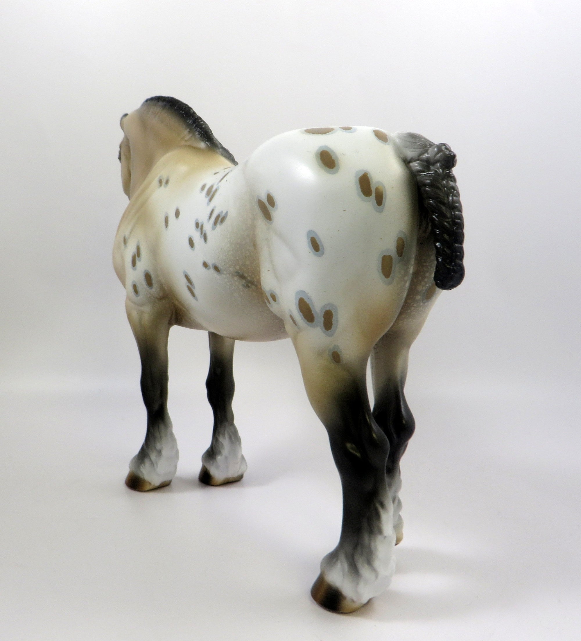 BEATRICE-OOAK PALOMINO CM MANE AND TAIL MODEL HORSE HEAVY DRAT EQ 2019