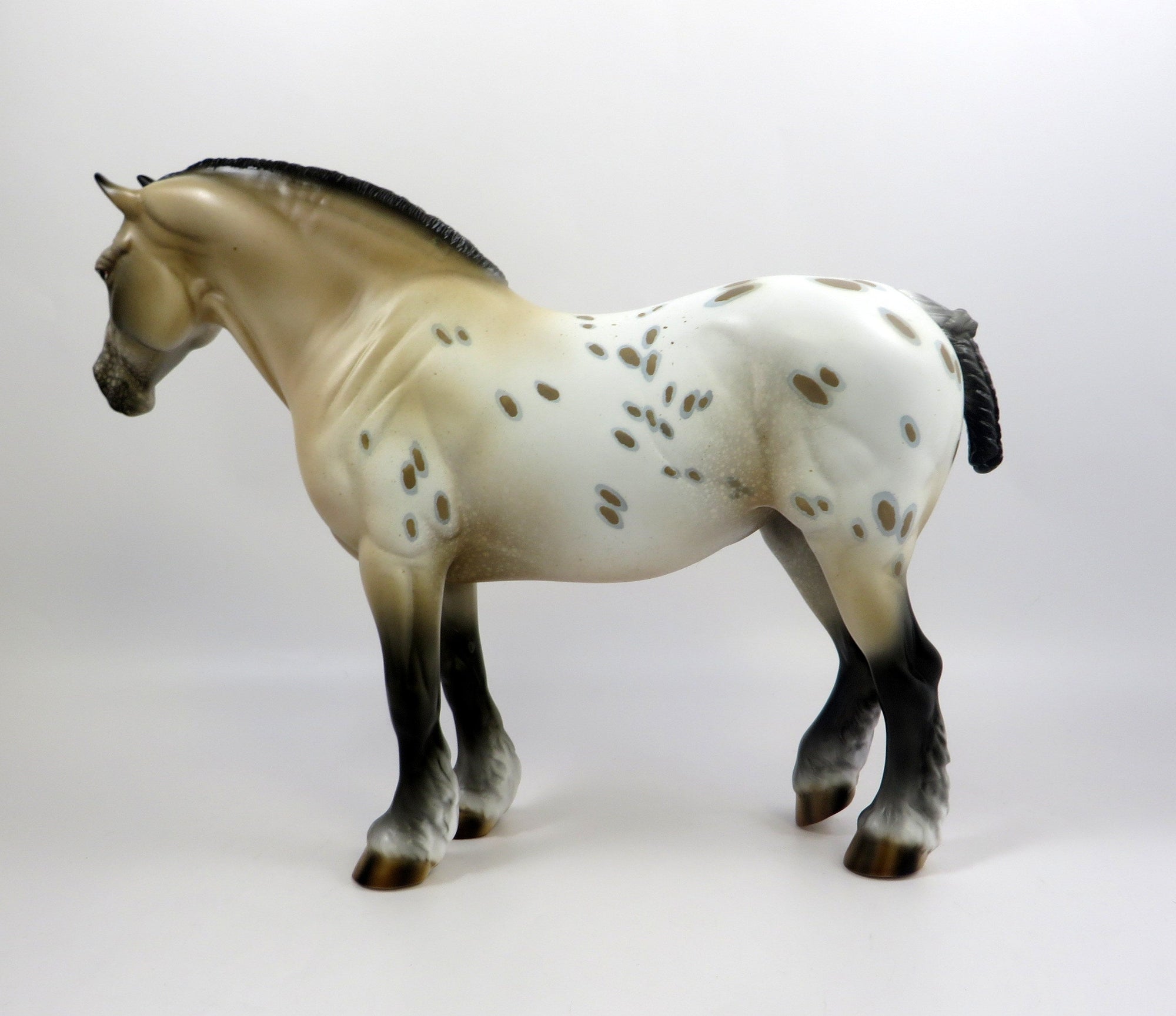 BEATRICE-OOAK PALOMINO CM MANE AND TAIL MODEL HORSE HEAVY DRAT EQ 2019