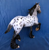 BE AWESOME-OOAK BAY TROTTING DRAFT MODEL HORSE 4/24/20