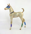 BEIGNET-OOAK MARDI GRAS FOAL MODEL HORSE DECO 2/25/20