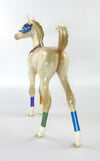 BEIGNET-OOAK MARDI GRAS FOAL MODEL HORSE DECO 2/25/20