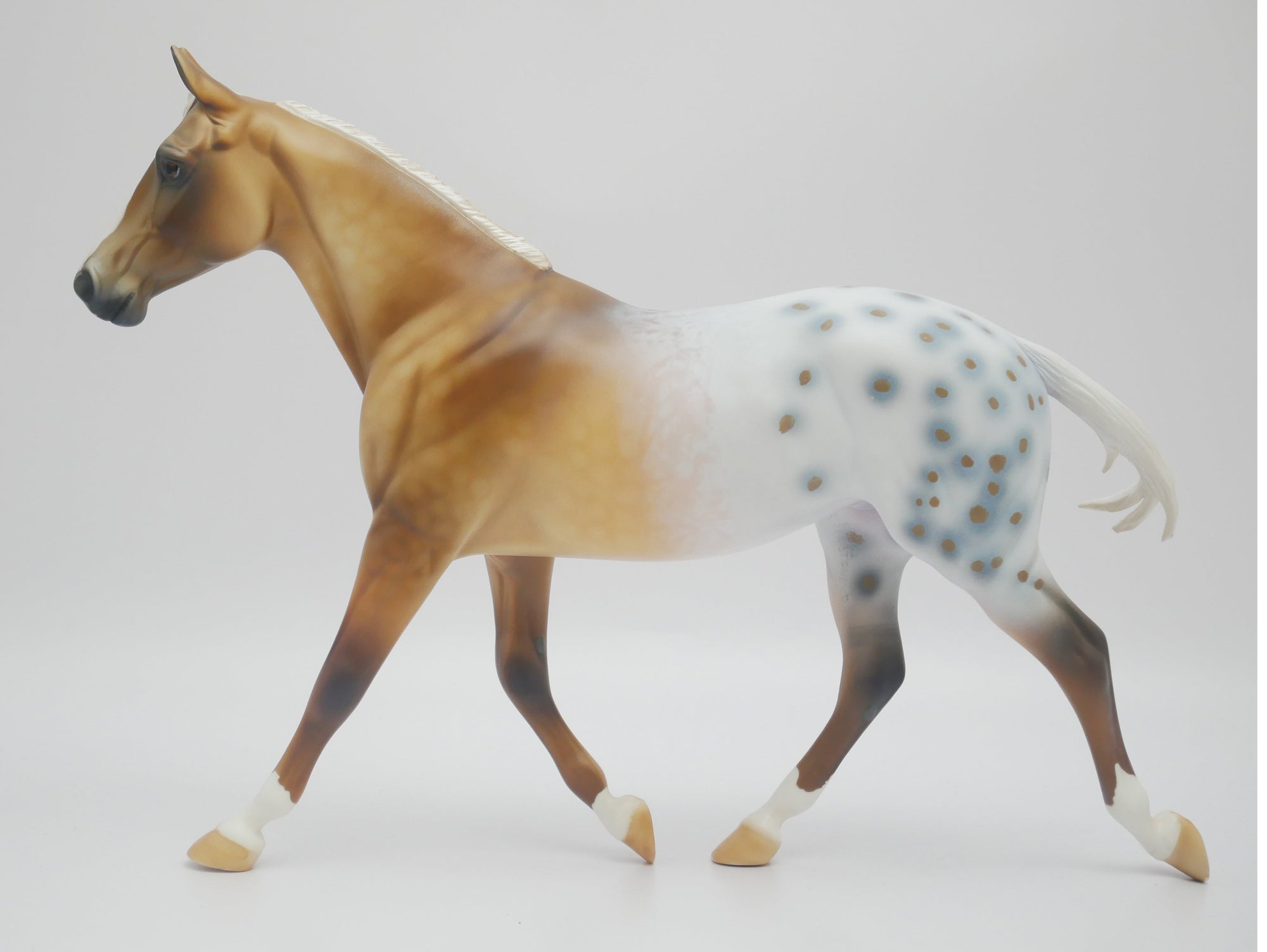 BELIEVE IN MIRACLE-OOAK PALOMINO APPALOOSA PALOUSE MODEL HORSE 3/13/20