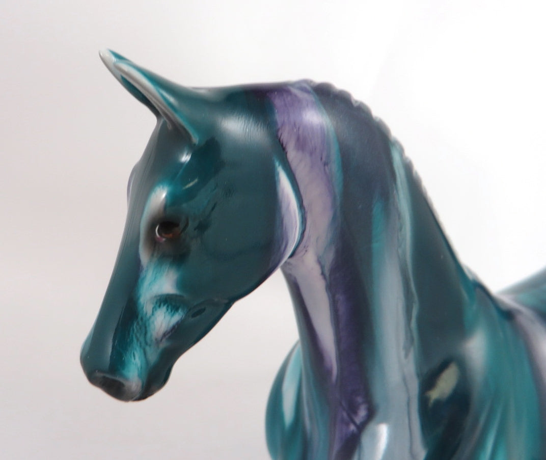 BERRY BURST RIBBON CANDY -- OOAK RIBBON CANDY DECORATOR SADDLEBRED PEBBLES BY KAYLA WESSE WHS19