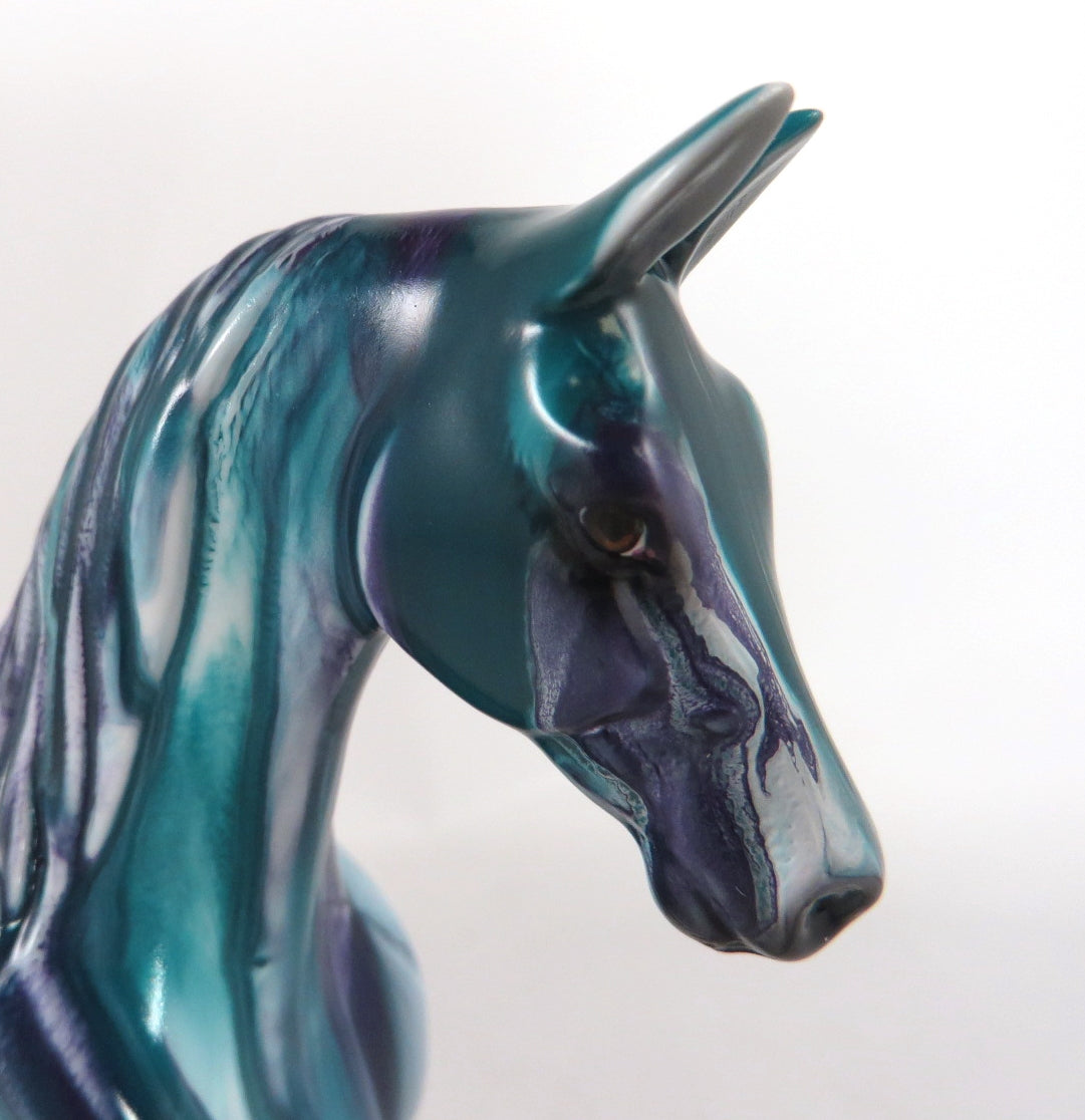 BERRY BURST RIBBON CANDY -- OOAK RIBBON CANDY DECORATOR SADDLEBRED PEBBLES BY KAYLA WESSE WHS19