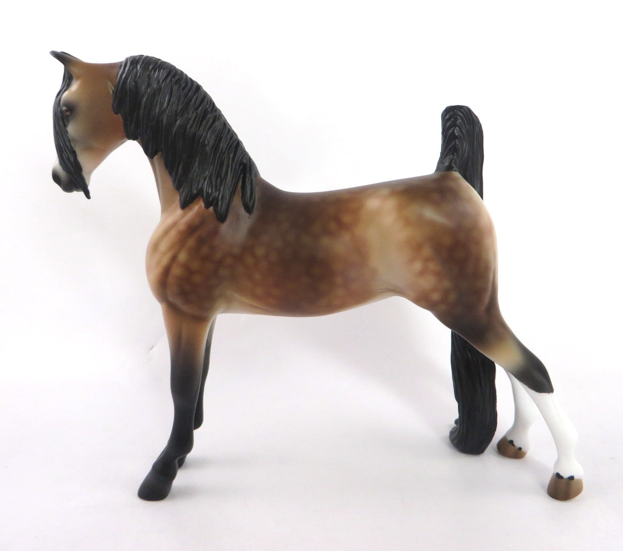 BIANCIA-- OOAK DAPPLE BAY SADDLEBRED PEBBLES BY AUDREY DIXON WHS19