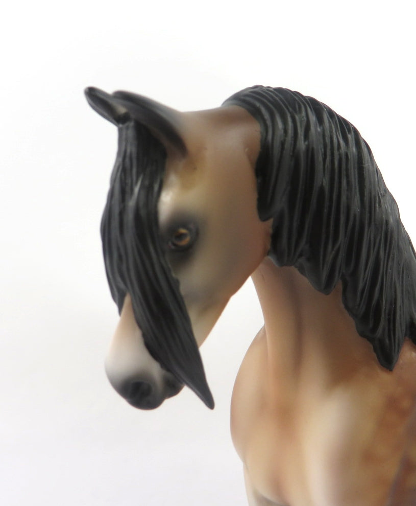 BIANCIA-- OOAK DAPPLE BAY SADDLEBRED PEBBLES BY AUDREY DIXON WHS19