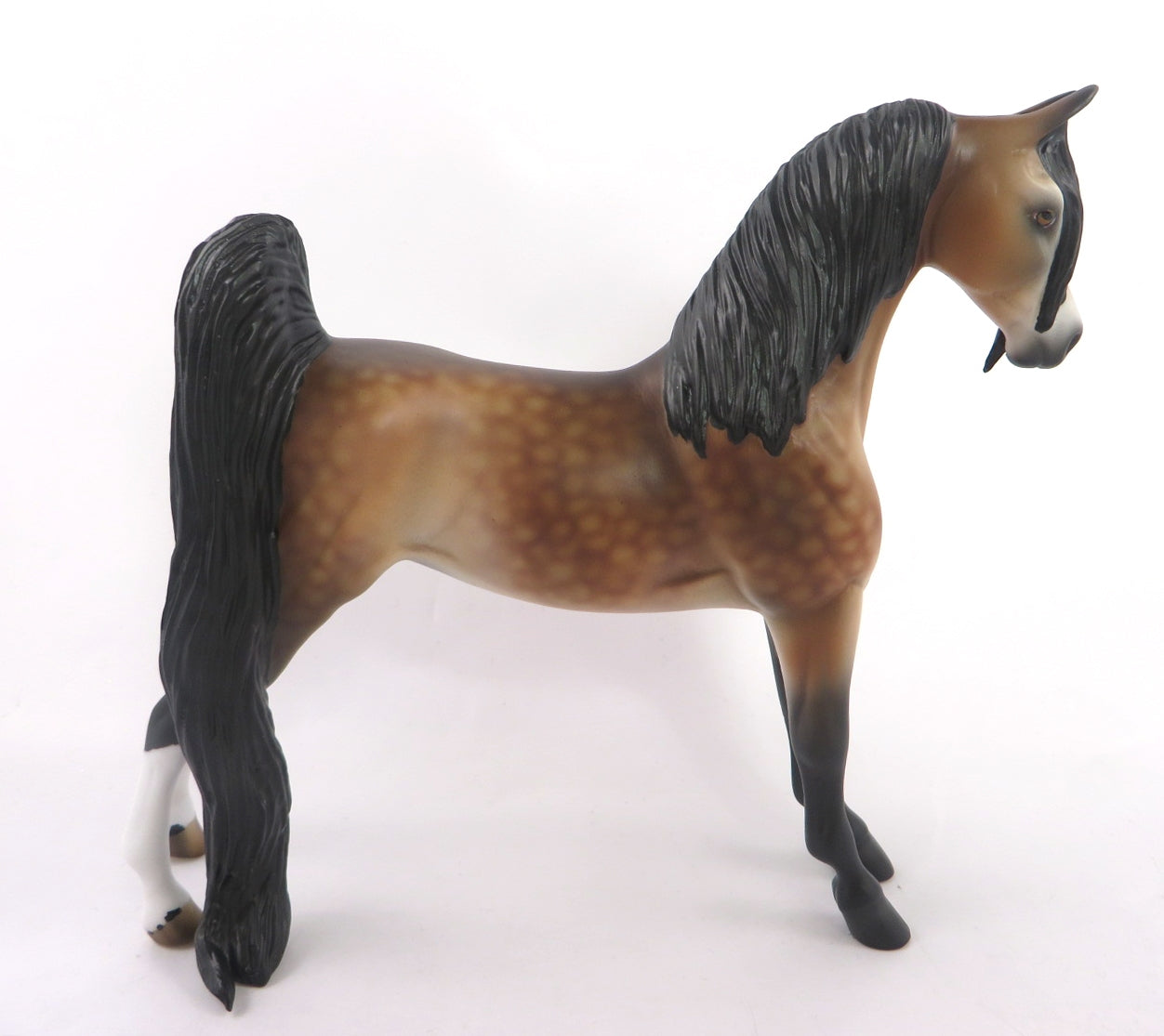 BIANCIA-- OOAK DAPPLE BAY SADDLEBRED PEBBLES BY AUDREY DIXON WHS19